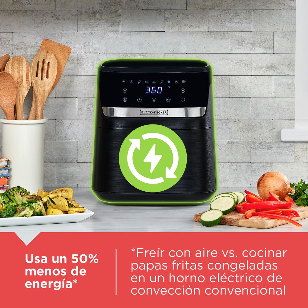 AFBD62-1BDLA - FREIDORA DE AIRE BLACK & DECKER PURIFRY 5.5LTS NEGRA - 4
