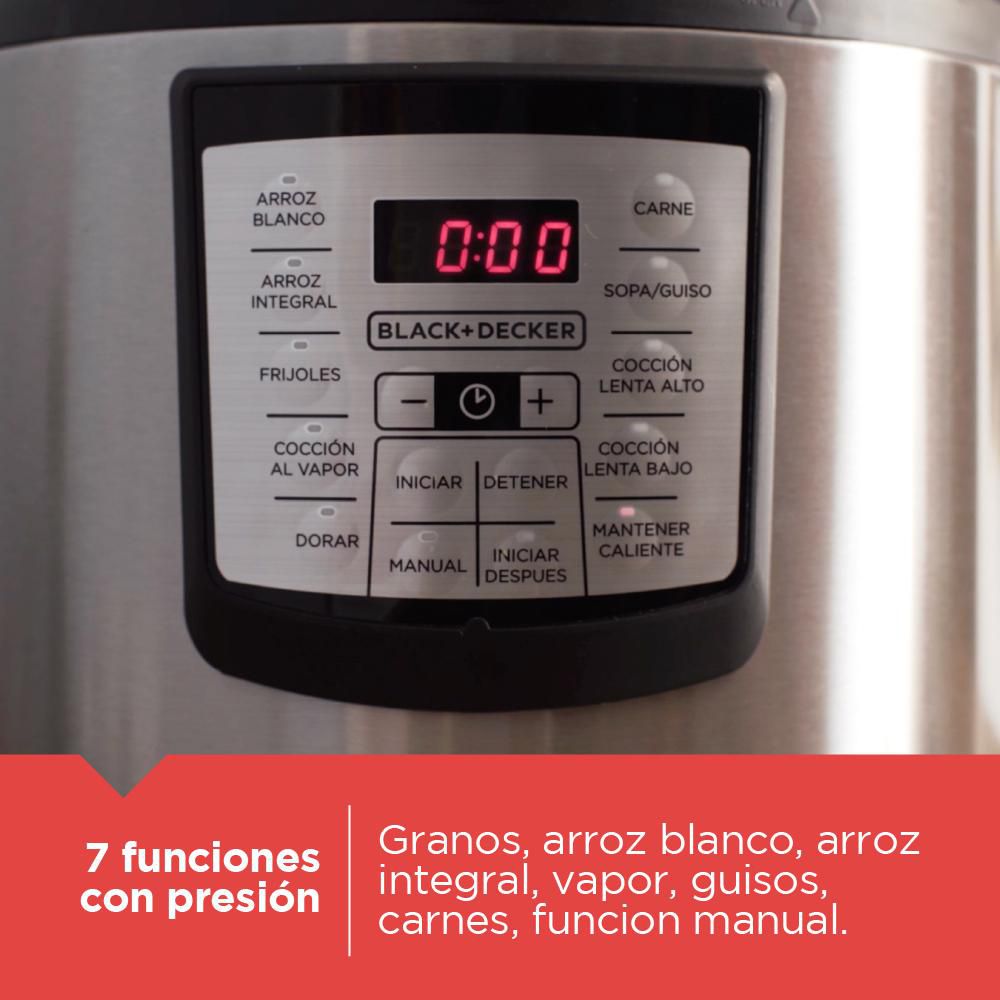 PR100SD - OLLA A PRESION BLACK&DECKER 11 EN 1 DIGITAL 6LITROS - 2