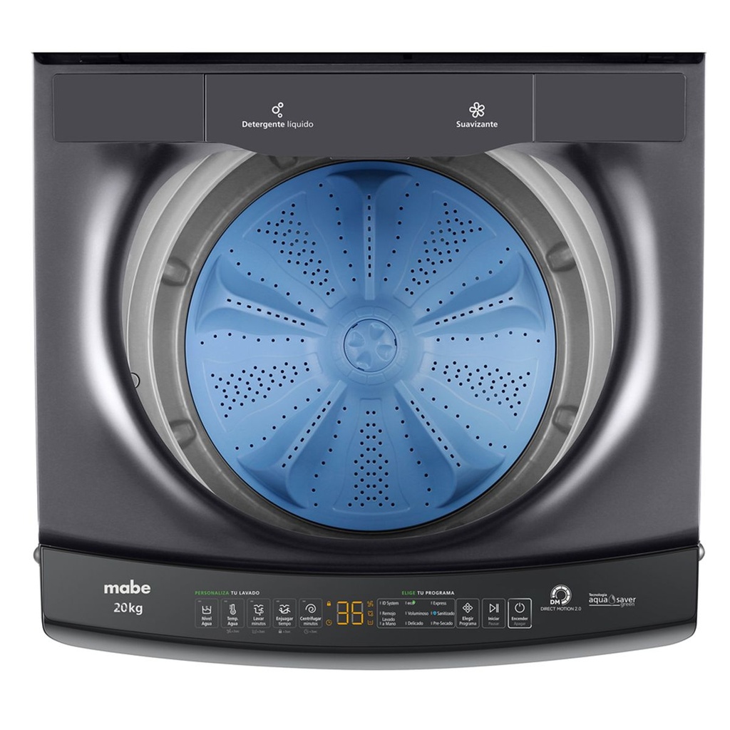 LMA0220WDGAB0 - LAVADORA MABE 20KG CARGA SUPERIOR DIGITAL GRIS - 6