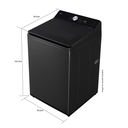 Lavadora LG Carga Superior 15 Kilos WT15OBTX6 Negro - 2