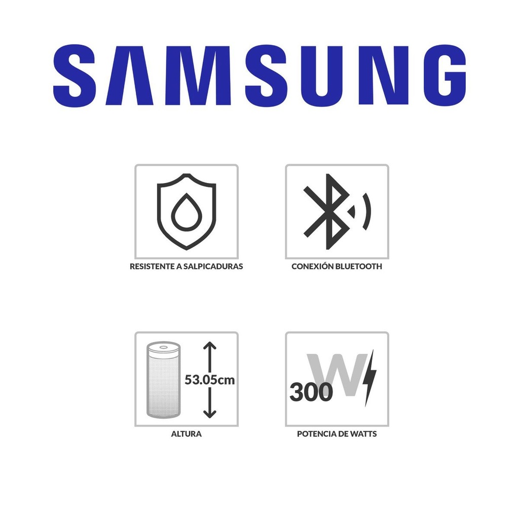MX-T40/ZL - PARLANTE SAMSUNG GIGA PARTY LED BLUETOOTH 300W - 6