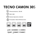 Tecno Camon 30S 6.78" 8GB+256GB 4G LTE - 6