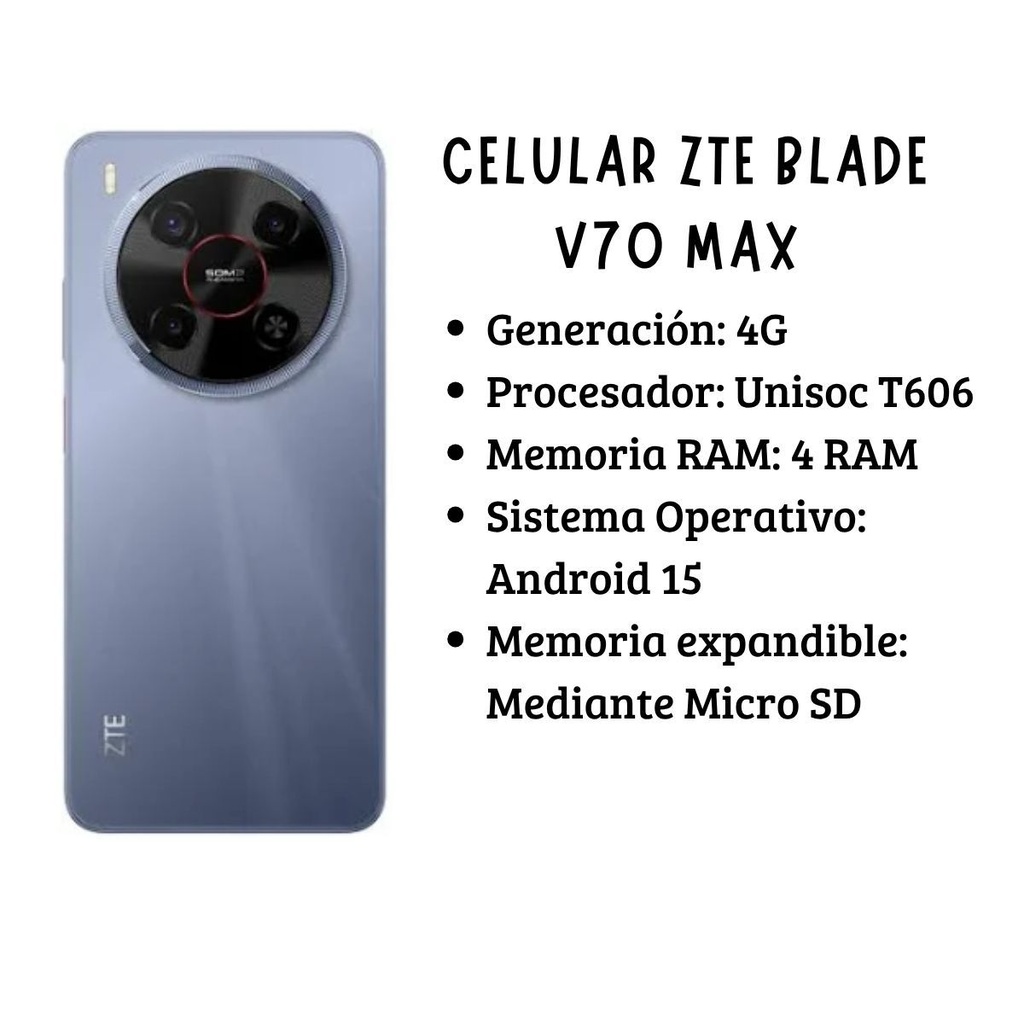 ZTE Blade V70 Max 6.9" 4GB+256GB 4G LTE - 6