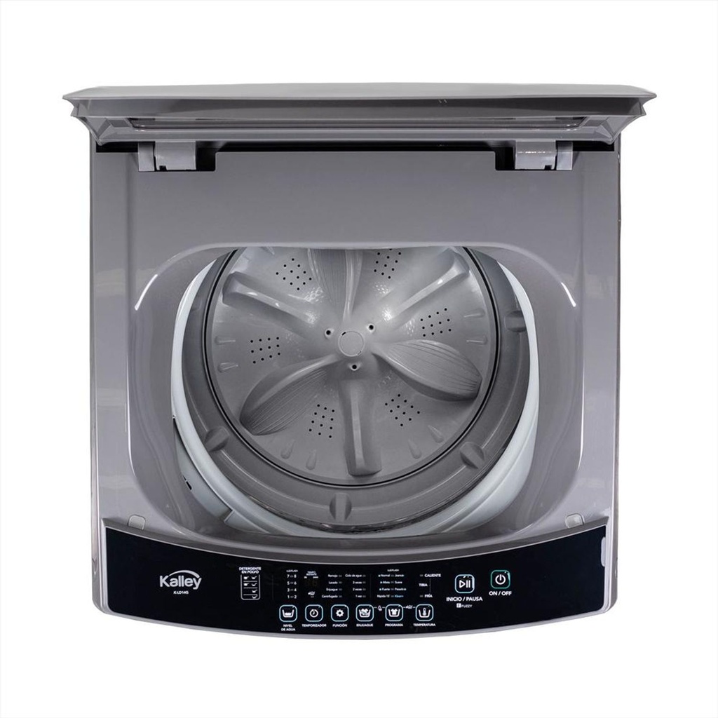 Lavadora KALLEY Carga Superior 14 Kilos K-LD14GE Gris - 2