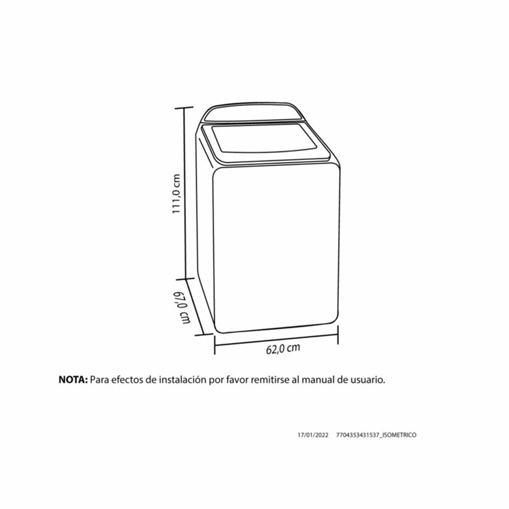 LAV ZOÜ 20 KG D OX- LAVADORA HACEB ZOU 20 KG DIGITAL CARGA S - 1