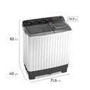 WWTT07M6USUZW - LAVADORA ELECTROLUX WHITE WESTINGHOUSE DOBLE - 1