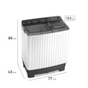 WWTT10M6USUZW - LAVADORA ELECTROLUX WHITE WESTINGHOUSE DOBLE - 1