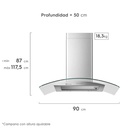 EJWB369TDIS - CAMPANA ELECTROLUX DE PARED TIPO PENINSULA CUR - 1