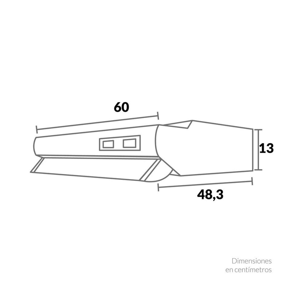 CX 4200 - CAMPANA CHALLENGER 60CM ACERO INOX PLAT - 1