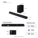 HW-Q600H/ZL - SISTEMA BARRA DE SONIDO SAMSUNG AV 360W 3.1.2  - 1