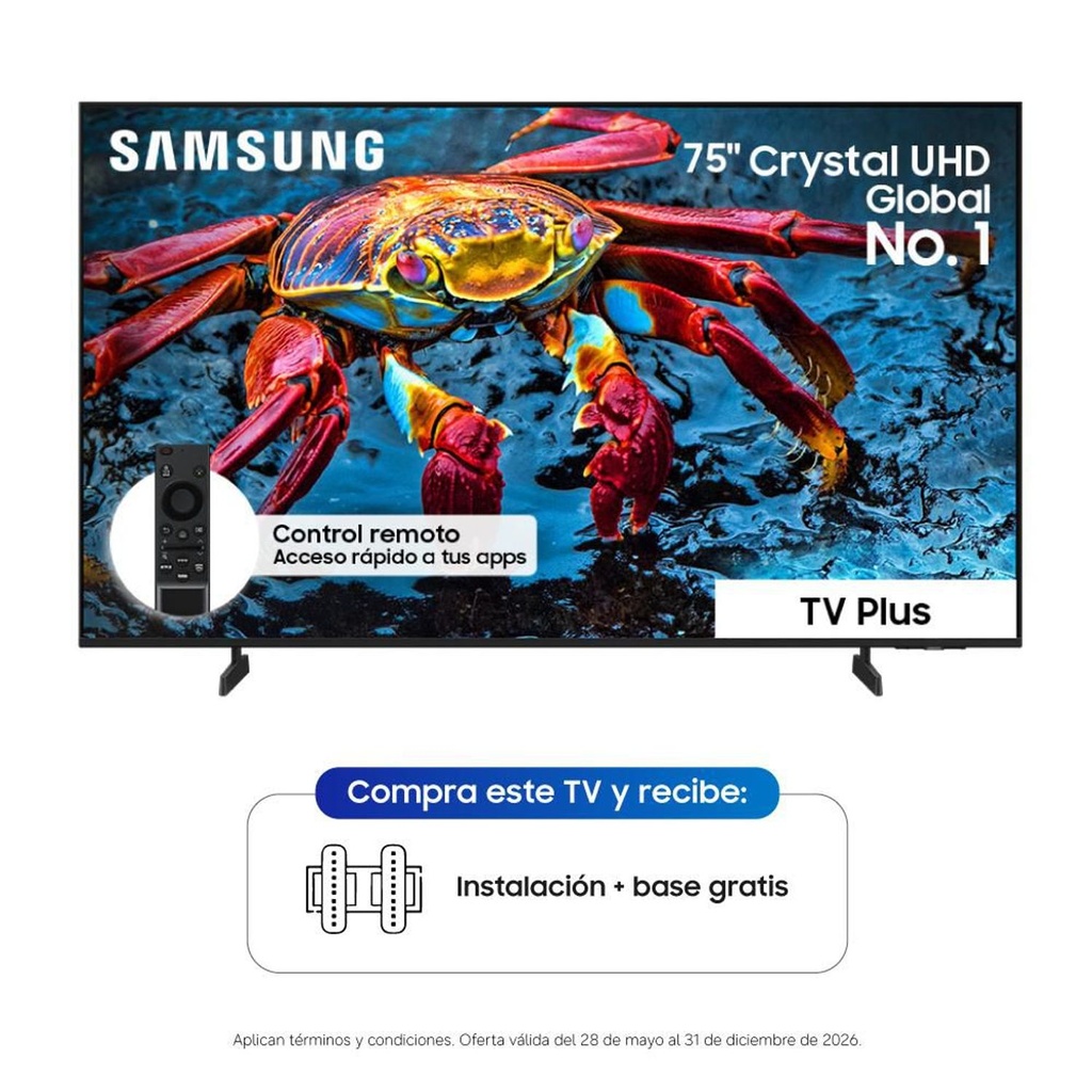 UN75U8000FKXZL - TELEVISOR SAMSUNG 75" CRYSTAL UHD SMART 4K - 1