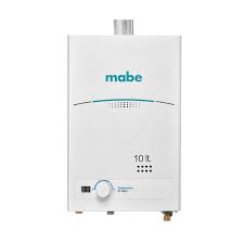 Calentador de Paso MABE 10 Litros Tiro Forzado Blanco CMD10TFBC