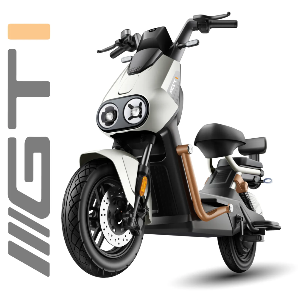Bicicleta Eléctrica Igoma GTI Batería Extraíble de Plomo Blanca