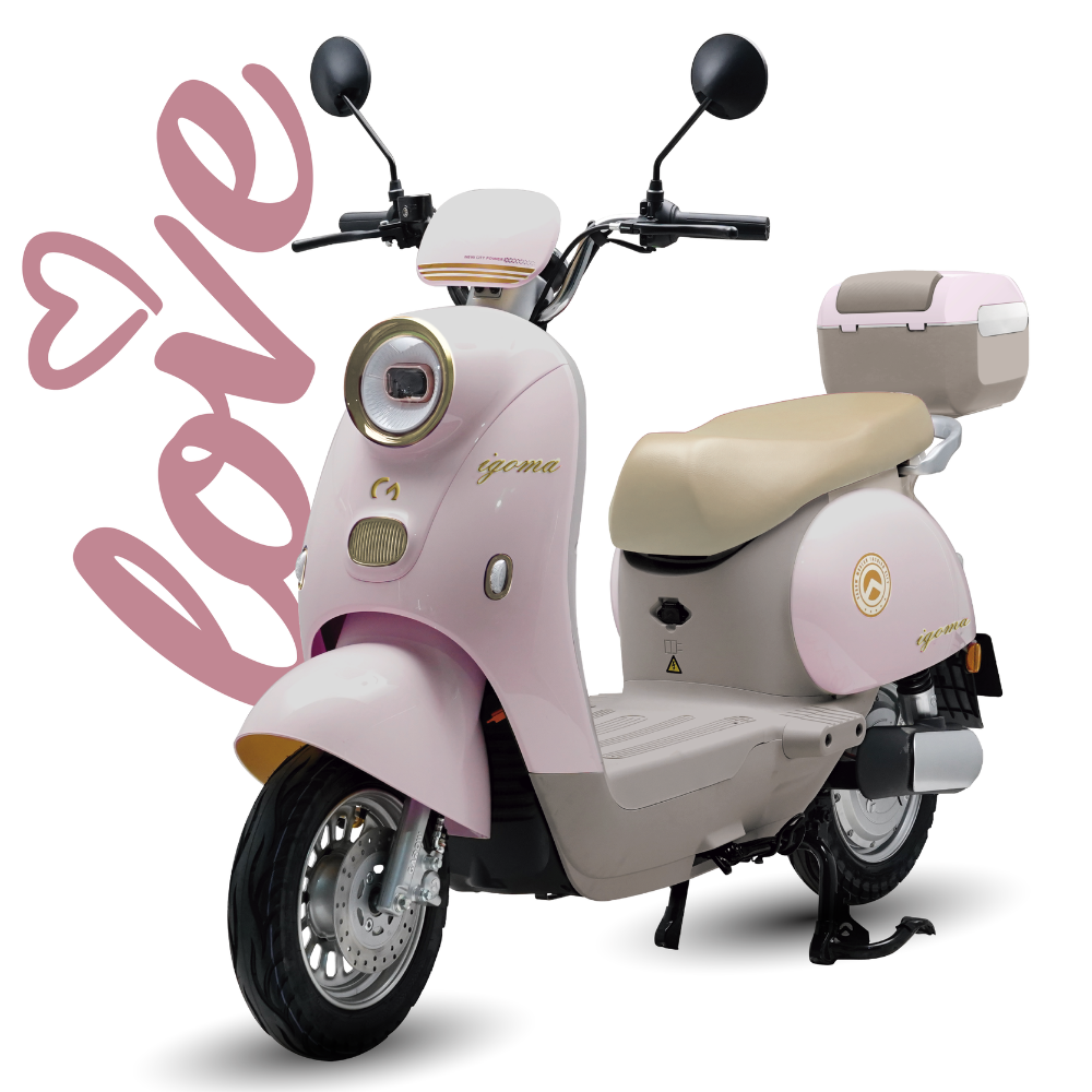 Bicicleta Eléctrica Igoma Love Batería de Litio Rosa