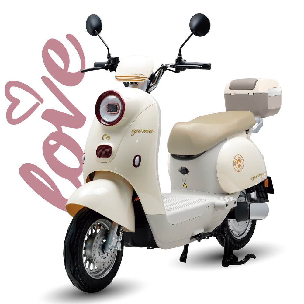 Bicicleta Eléctrica Igoma Love Batería de Litio Vainilla