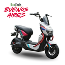 Bicicleta Eléctrica Ecotech Buenos Aires Batería Extraíble de Plomo Blanca