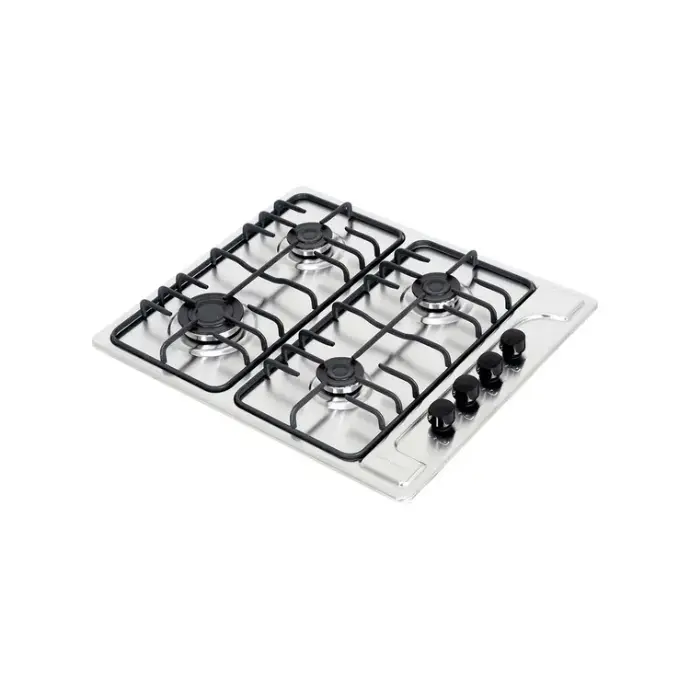 Estufa de empotrar CHALLENGER 59 cm 4 Puestos Gas Natural SP6040 Color Plateado