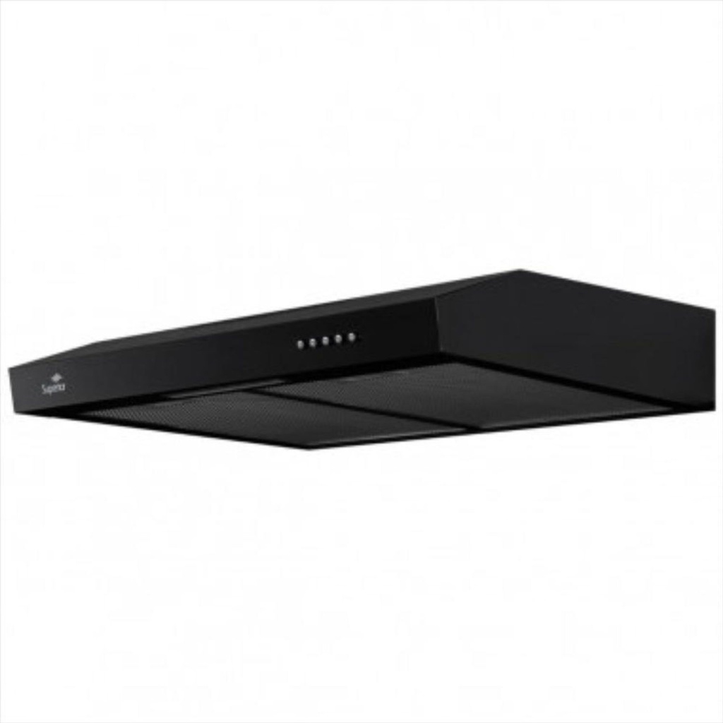CN 8051-1 - CAMPANA SUPERIOR PARED DUAL 60CM 3 VEL NEGRO 11CM AL