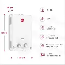 Calentador de Paso MABE 10 Litros Tiro Forzado Blanco CMD10TFBC 