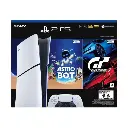 Consola PS5 Digital 825 GB HW 2115 + 1 Control inalámbrico + Juego PS5 Gran Turismo 7 Completo (Voucher) + Juego PS5 Astro Bot (Voucher) 