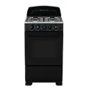 Estufa de Piso CENTRALES 4 Puestos Gas Natural Negro 