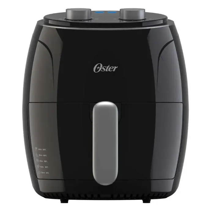 Freidora de Aire Manual Oster 3.8 Litros con Controles de Tiempo y Temperatura Negra 2214165 