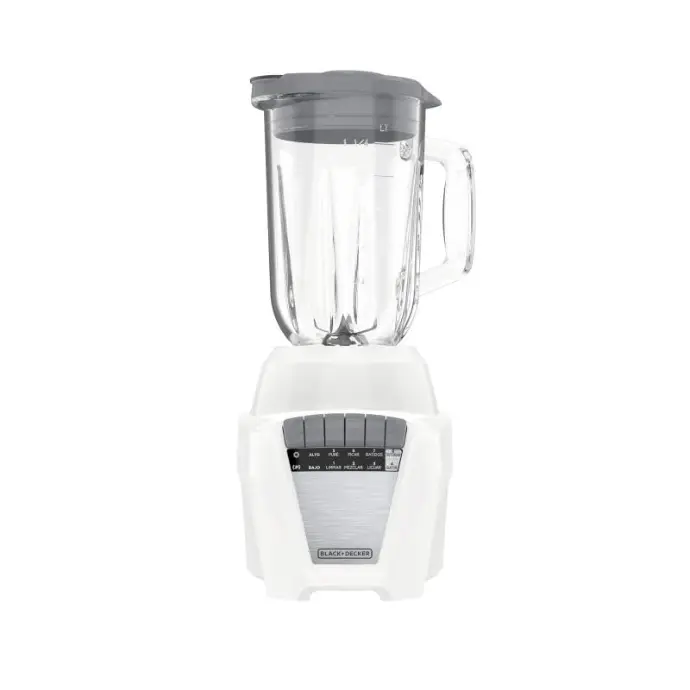 LICUADORA BLACK & DECKER ICE CRUSH  700 WATTS 8VELO JARRA VIDRIO 1.25LTS BLANCA 