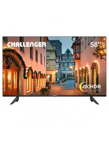 TELEVISOR CHALLENGER 58'' 4K LED PLANO SMART TV GOOGLE 