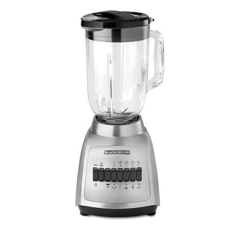 [BLBD210GSS] BLBD210GSS - LICUADORA BLACK & DECKER 550 WATTS DE POTENCIA, 10 VELOCIDADES, JARRA DE VIDIRIO DE 1,2