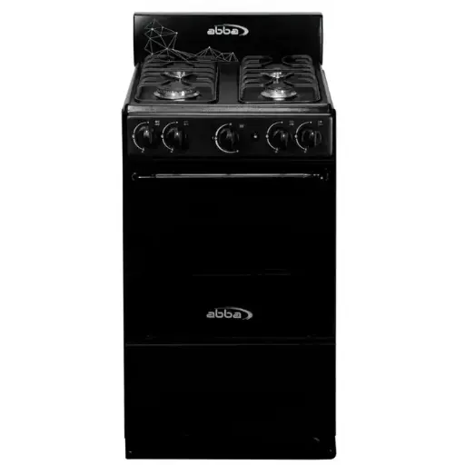 [7706060001355] Estufa de Piso Abba 4 Puestos con Horno Gas Natural - Parrillas en Platina