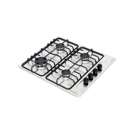 [7707061660671] Estufa de empotrar CHALLENGER 59 cm 4 Puestos Gas Natural SP6040 Color Plateado