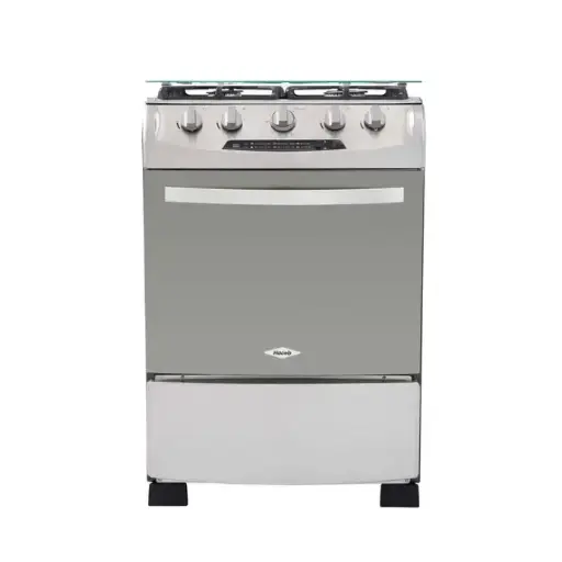 [7704353395853] ESTUFA OREGANO 60-VF GN INOX - ESTUFA HACEB 4 PTOS OREGANO 60 VF GAS NATURAL ACERO INOX