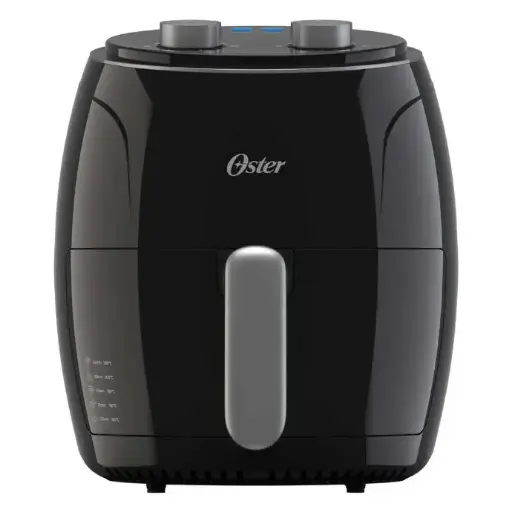 [53891178068] Freidora de Aire Manual Oster 3.8 Litros con Controles de Tiempo y Temperatura Negra 2214165 