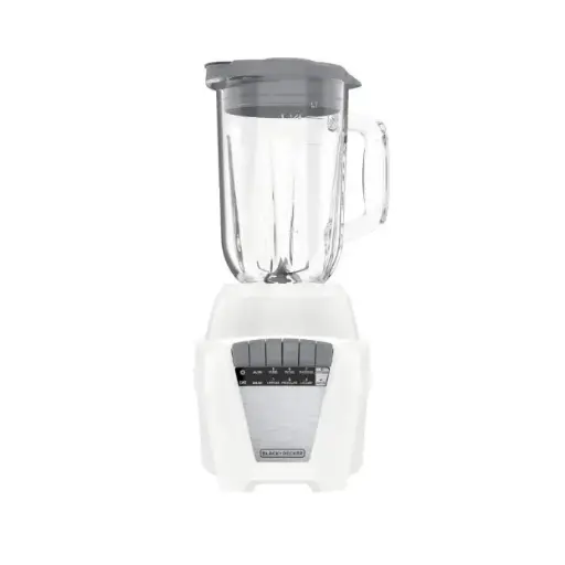 [50875003002] LICUADORA BLACK & DECKER ICE CRUSH  700 WATTS 8VELO JARRA VIDRIO 1.25LTS BLANCA 