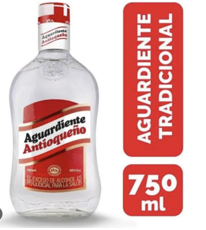 Aguardiente Antioqueño rojo 750 ml